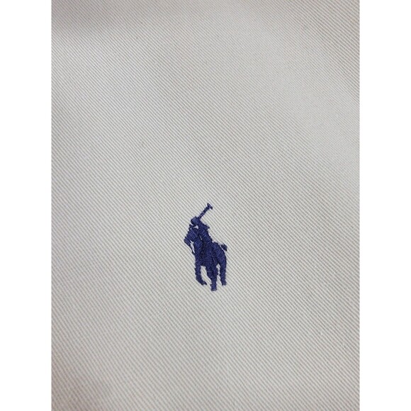 Vintage Polo Ralph Lauren Jacket Mens XL White Harrington Made USA Cotton 90s - Picture 8 of 15